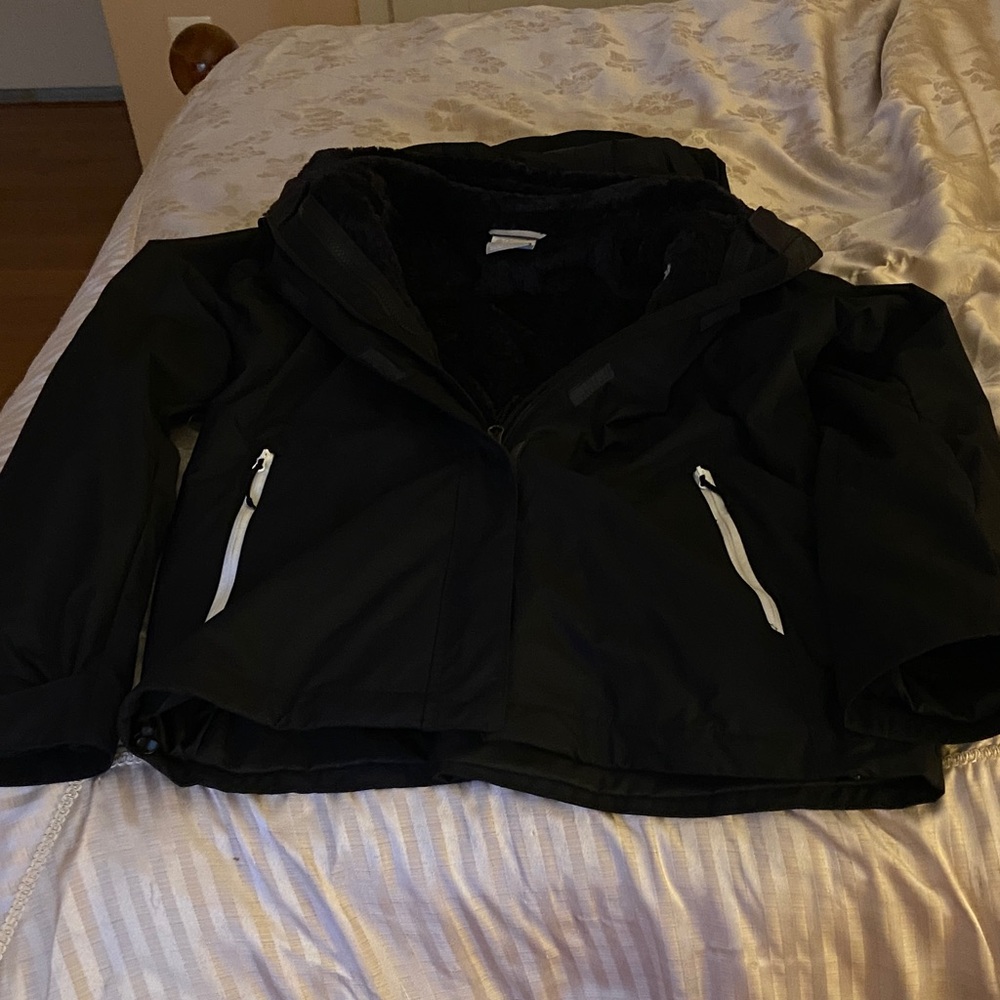 Women's Black Ski Jacket with Hood